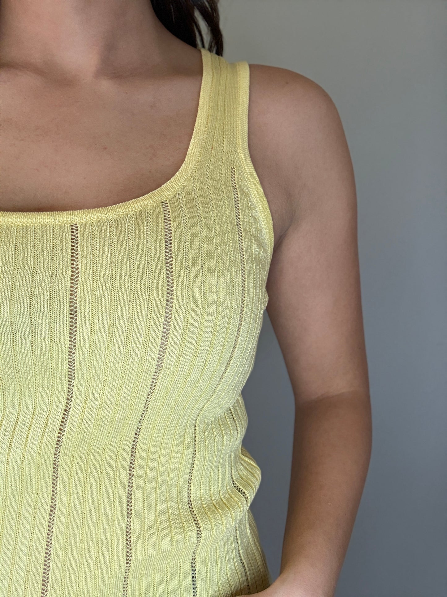 Sunshine Ribbed Knit Tank Top