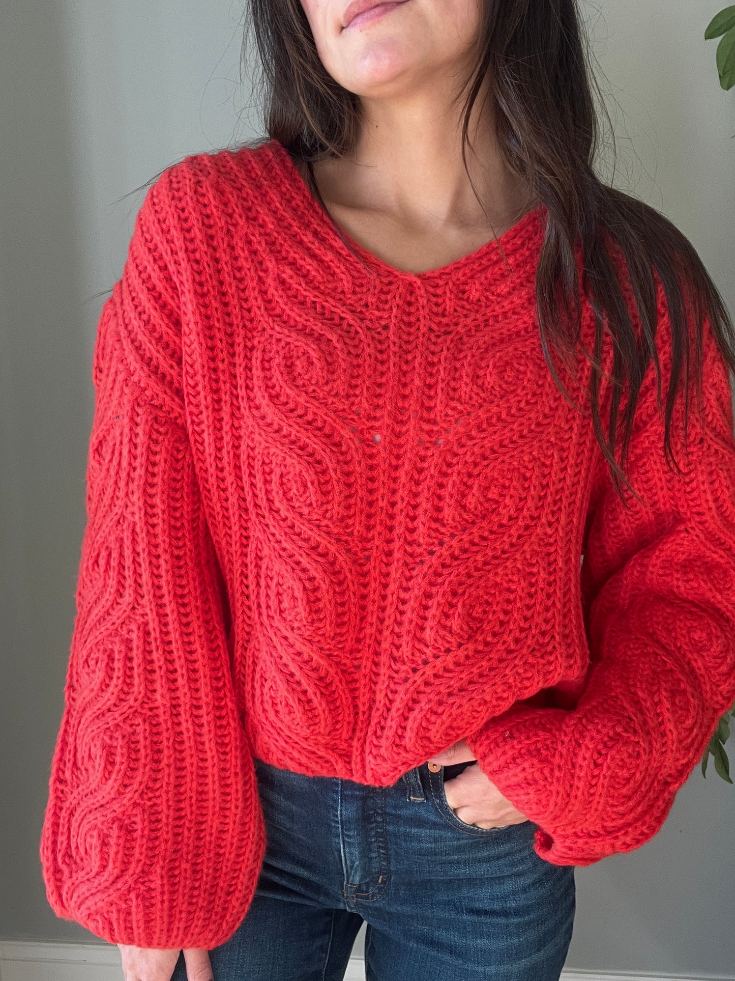 Chunky Cable Knit Sweater