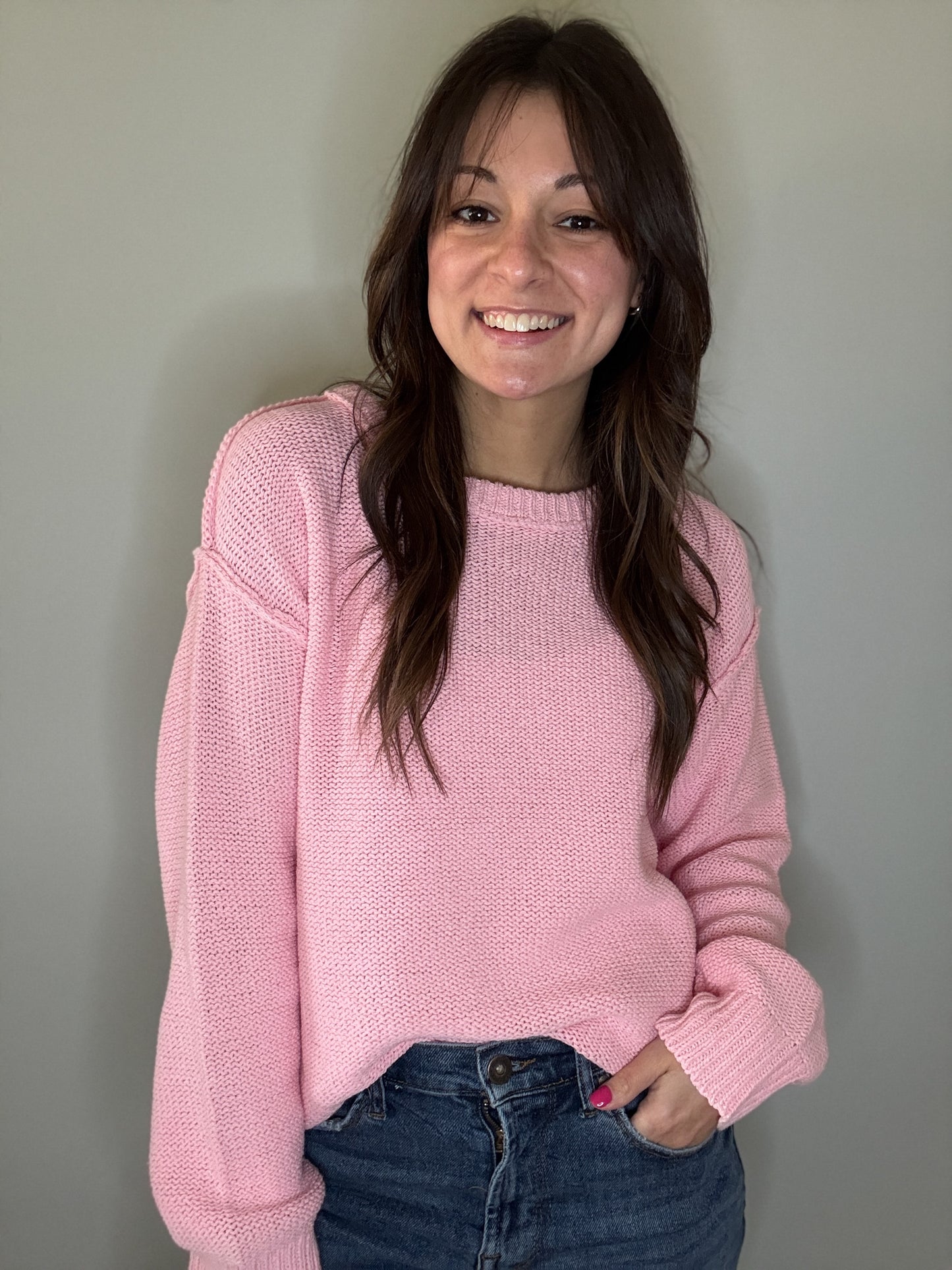 Rosette Crewneck Sweater