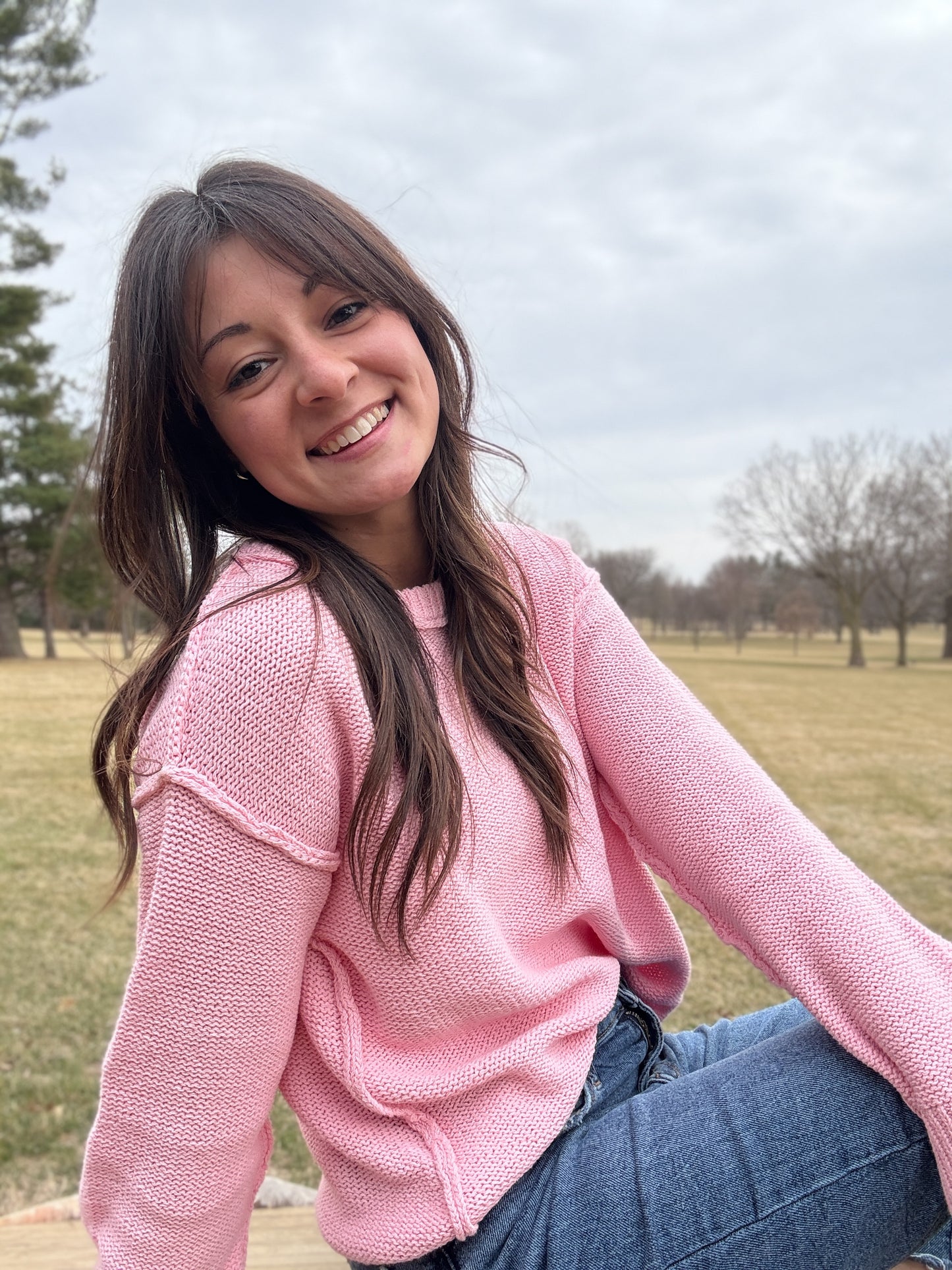 Rosette Crewneck Sweater