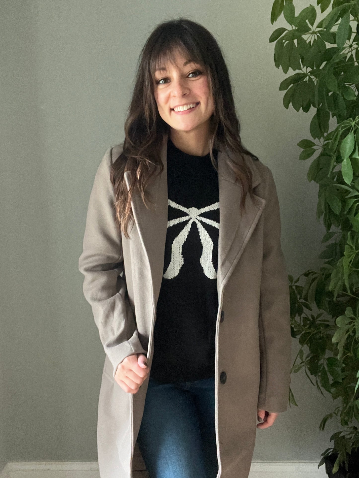 Notched Lapel Coat