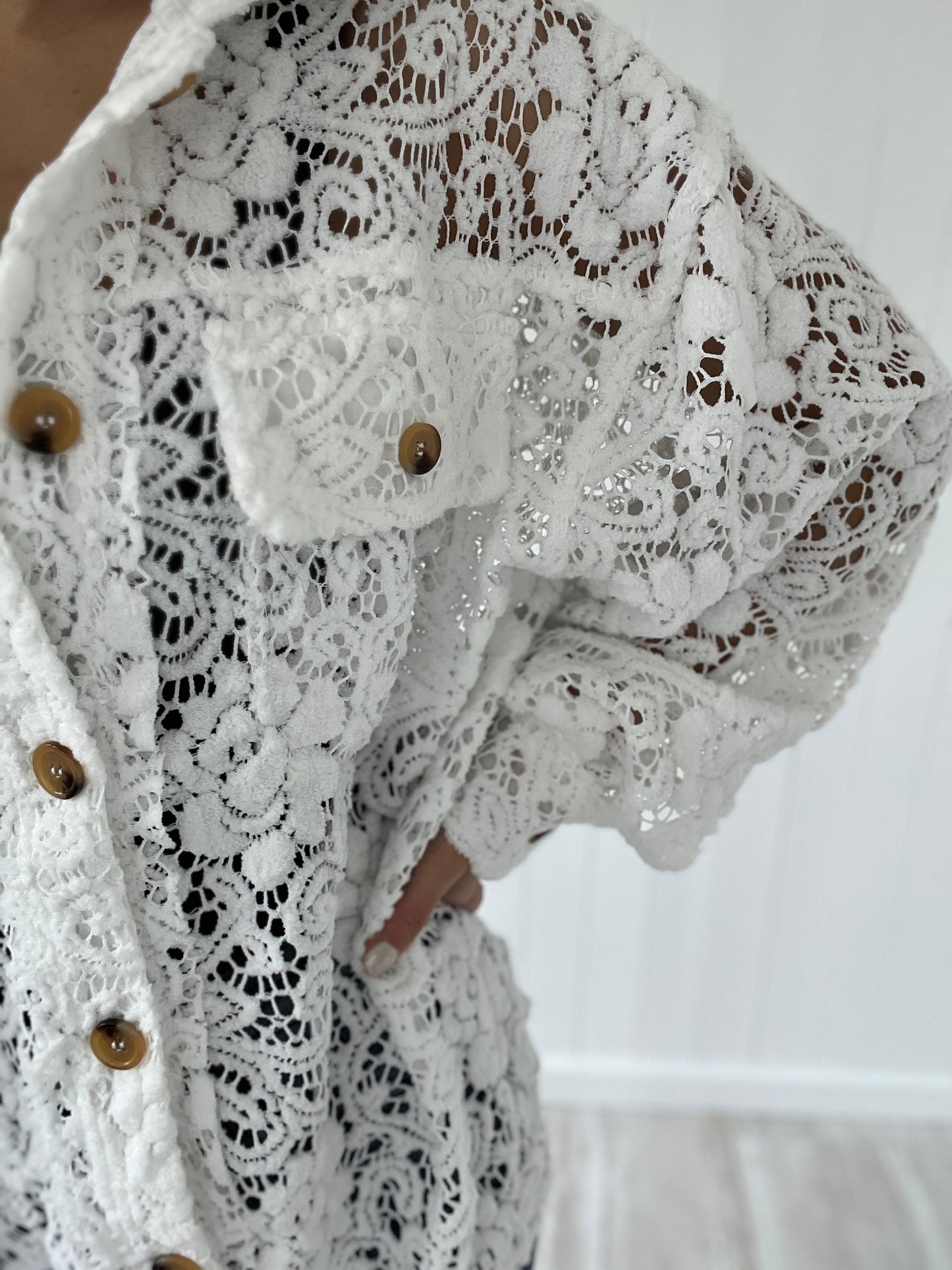 Oversized Lace Shacket