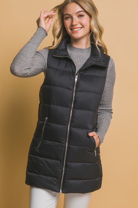 Longline Puffer Vest
