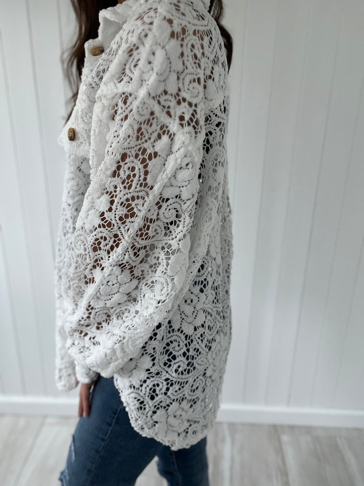 Oversized Lace Shacket