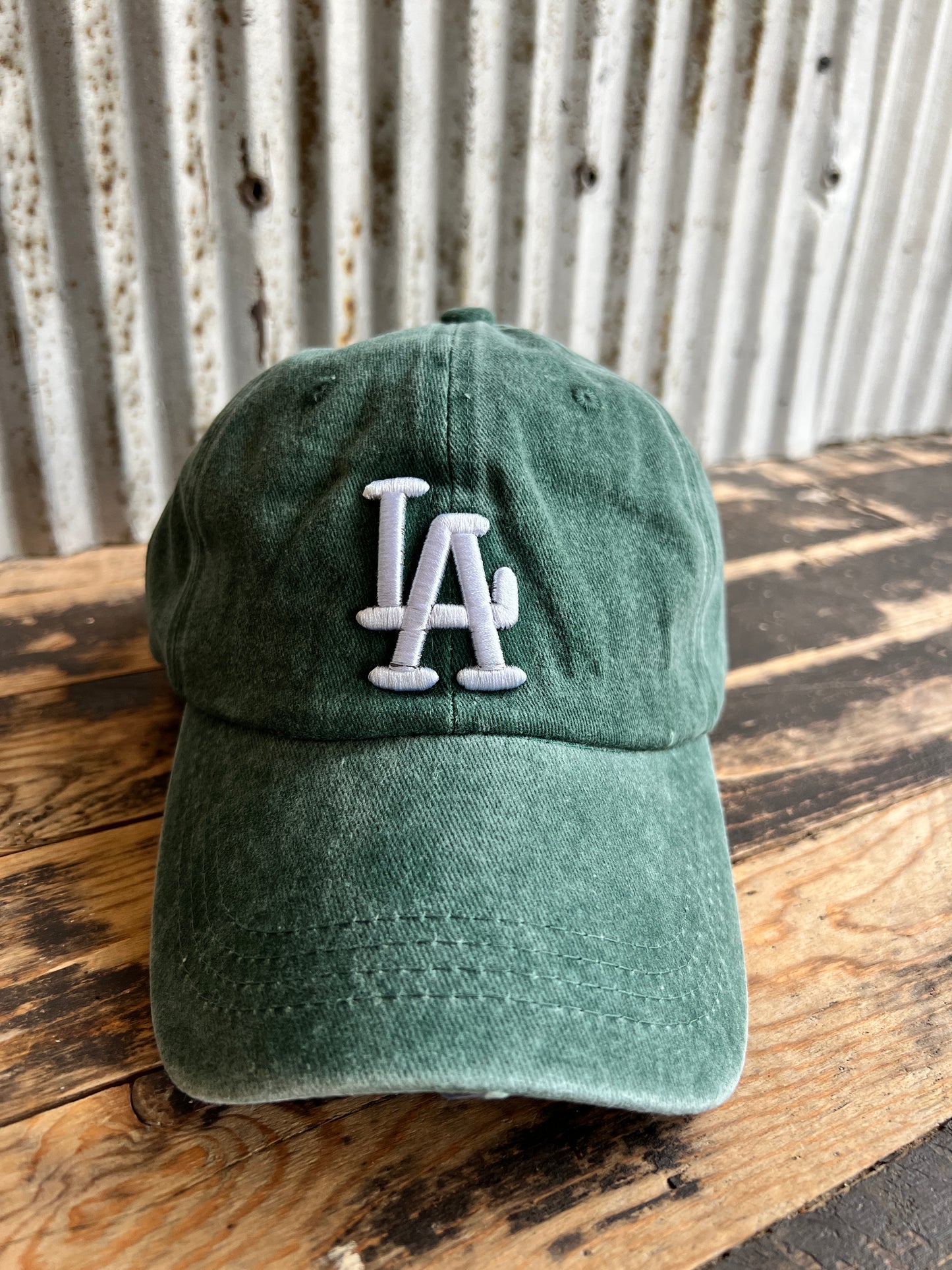 LA baseball cap - green