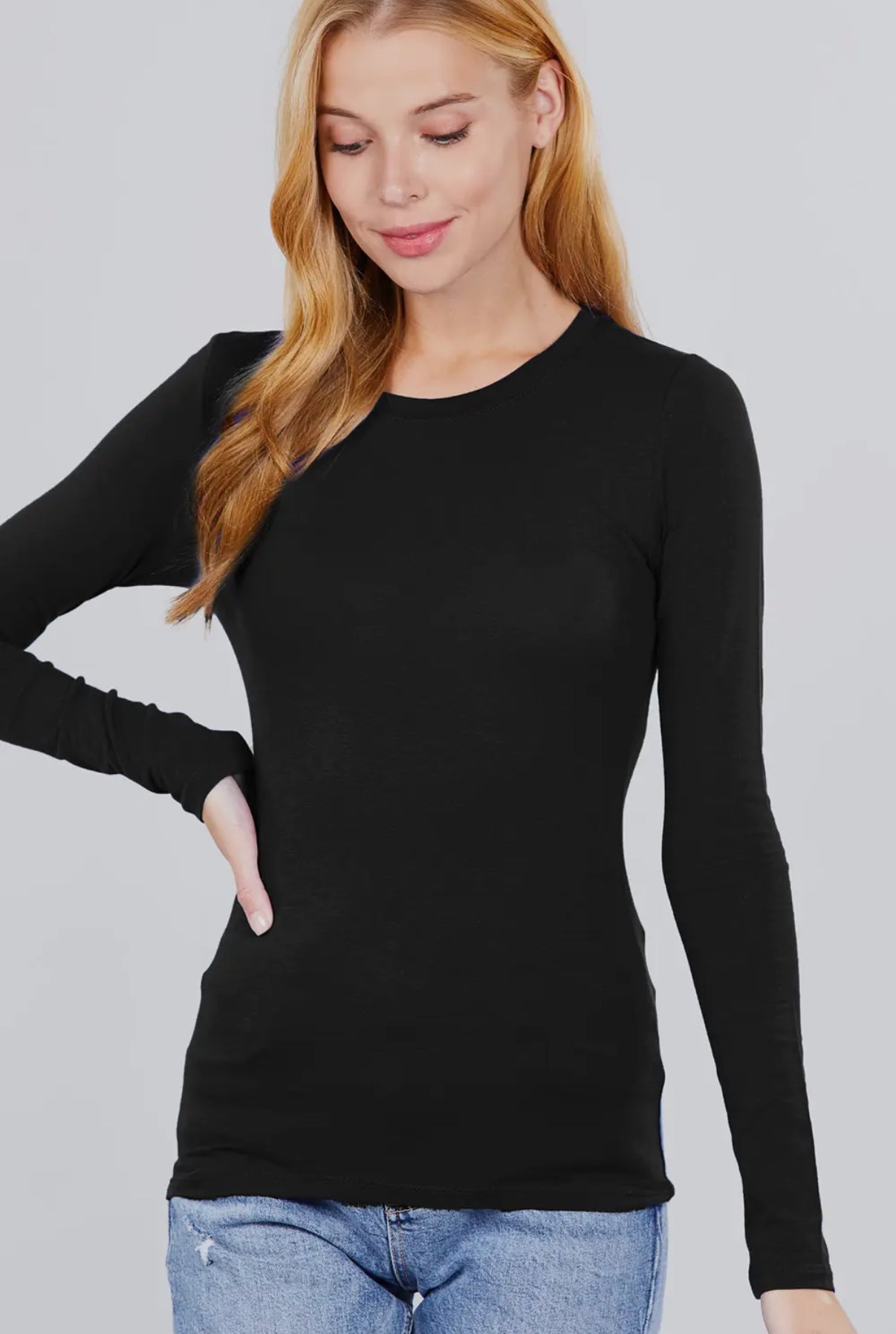 Crew Neck Long Sleeve