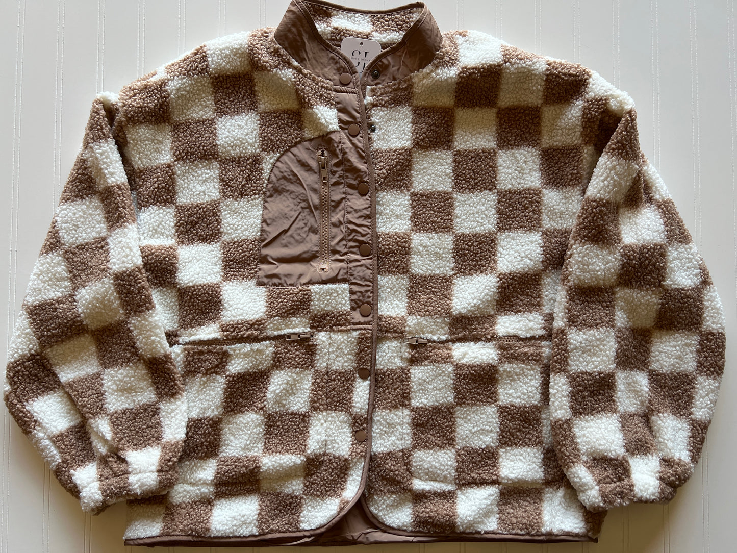 Checkered Fleece Jacket